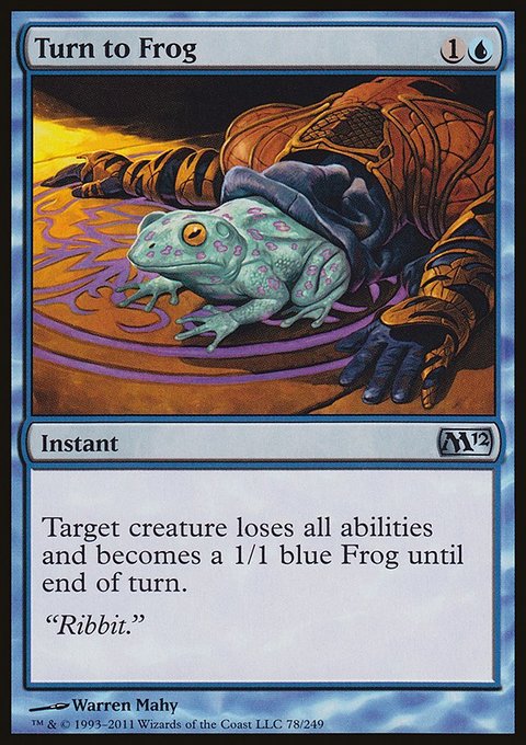Turn to Frog, Magic 2012 #78, Magic: The Gathering card