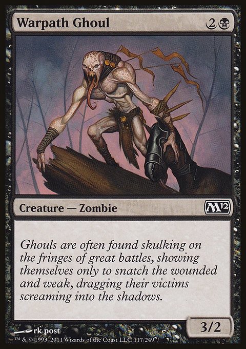Warpath Ghoul, Magic 2012 #117, Magic: The Gathering card