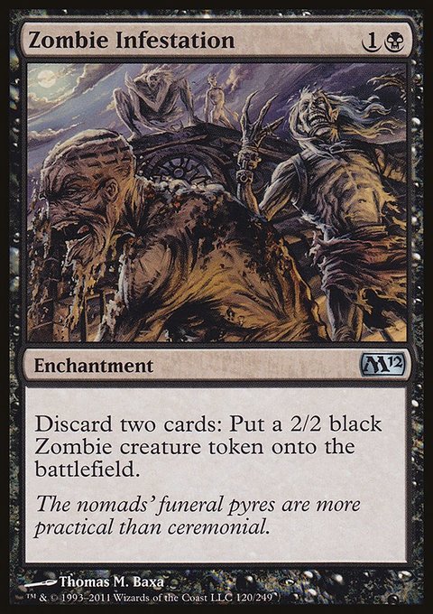 Zombie Infestation, Magic 2012 #120, Magic: The Gathering card