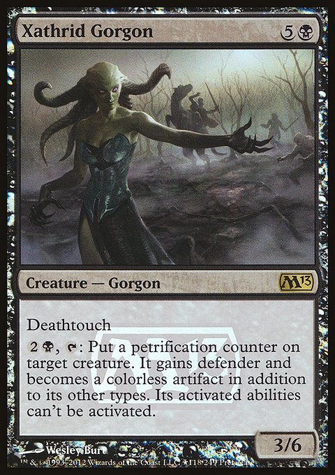 Xathrid Gorgon, Magic 2013 Promos #118★, Magic: The Gathering card