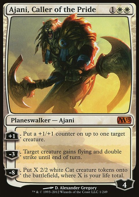 Ajani, Caller of the Pride, Magic 2013 #1, Magic: The Gathering card