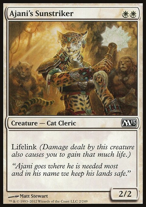 Ajani's Sunstriker, Magic 2013 #2, Magic: The Gathering card