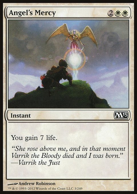 Angel's Mercy, Magic 2013 #3, Magic: The Gathering card