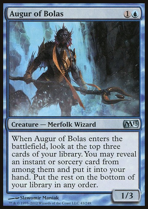 Augur of Bolas, Magic 2013 #43, Magic: The Gathering card