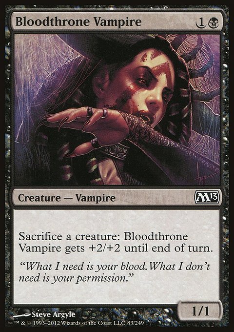 Bloodthrone Vampire, Magic 2013 #83, Magic: The Gathering card