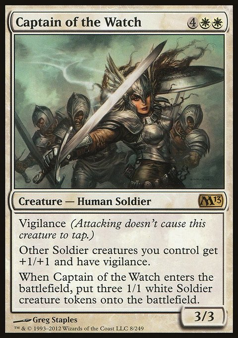 Captain of the Watch, Magic 2013 #8, Magic: The Gathering card