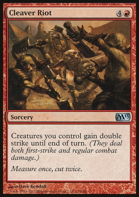 Cleaver Riot, Magic 2013 #125, Magic: The Gathering card