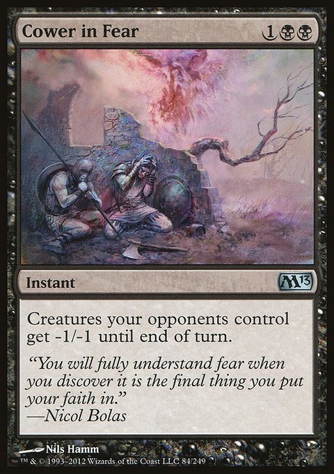 Cower in Fear, Magic 2013 #84, Magic: The Gathering card