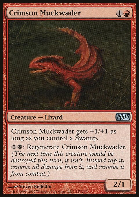 Crimson Muckwader, Magic 2013 #127, Magic: The Gathering card
