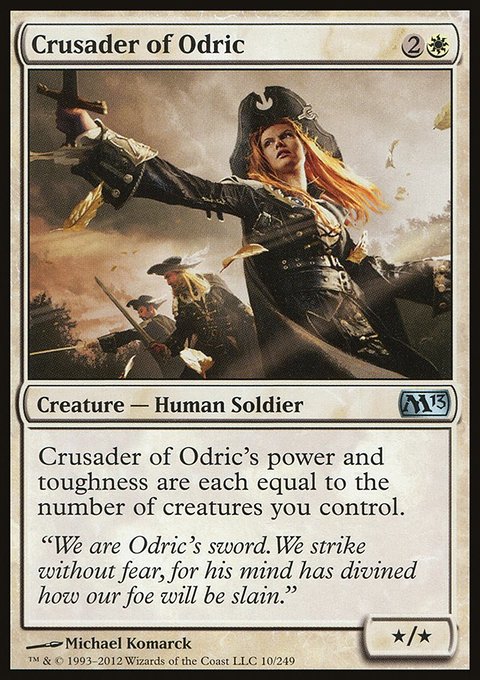 Crusader of Odric, Magic 2013 #10, Magic: The Gathering card