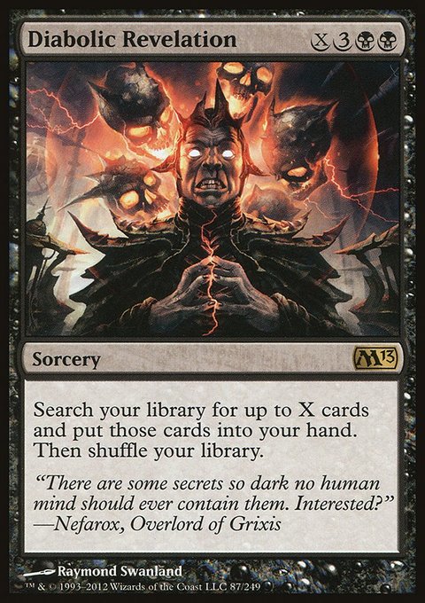 Diabolic Revelation, Magic 2013 #87, Magic: The Gathering card