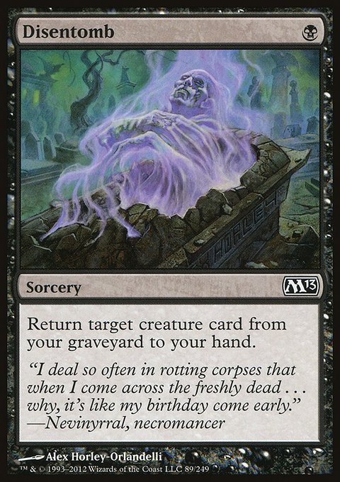 Disentomb, Magic 2013 #89, Magic: The Gathering card