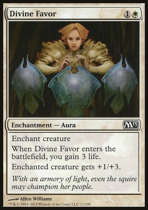 Divine Favor, Magic 2013 #11, Magic: The Gathering card