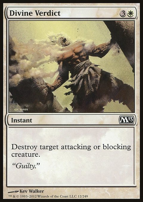 Divine Verdict, Magic 2013 #12, Magic: The Gathering card