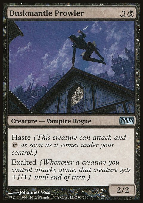 Duskmantle Prowler, Magic 2013 #91, Magic: The Gathering card