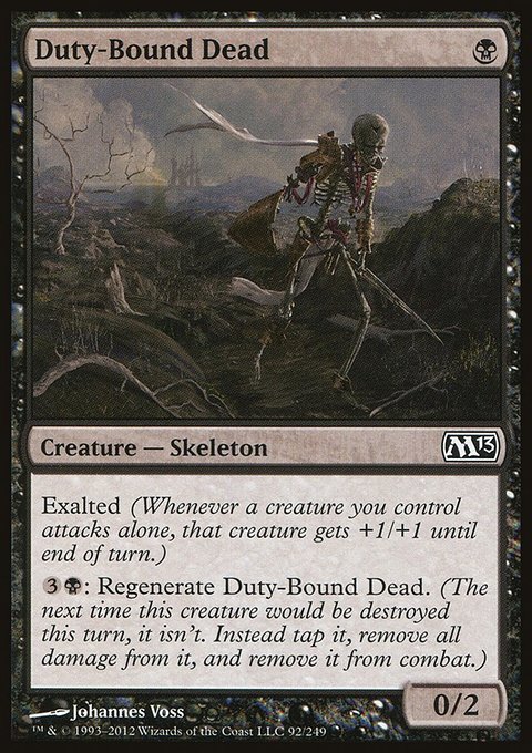 Duty-Bound Dead, Magic 2013 #92, Magic: The Gathering card