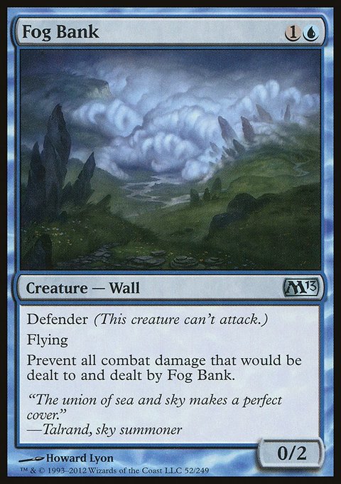 Fog Bank, Magic 2013 #52, Magic: The Gathering card