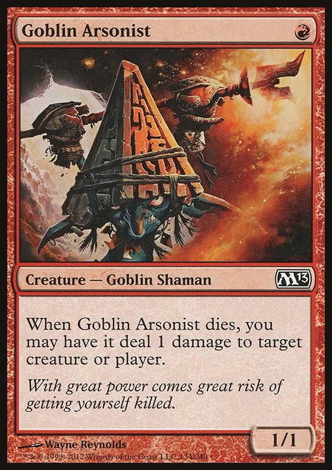 Goblin Arsonist, Magic 2013 #134, Magic: The Gathering card