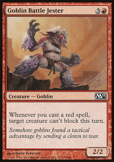 Goblin Battle Jester, Magic 2013 #135, Magic: The Gathering card