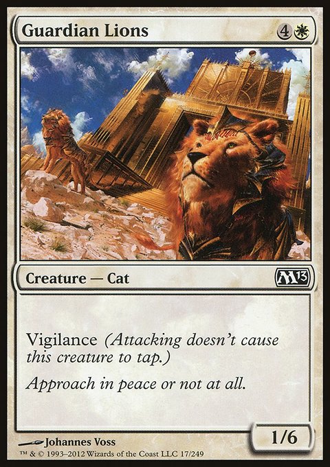 Guardian Lions, Magic 2013 #17, Magic: The Gathering card