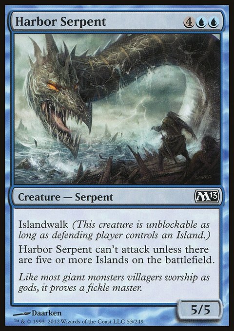 Harbor Serpent, Magic 2013 #53, Magic: The Gathering card
