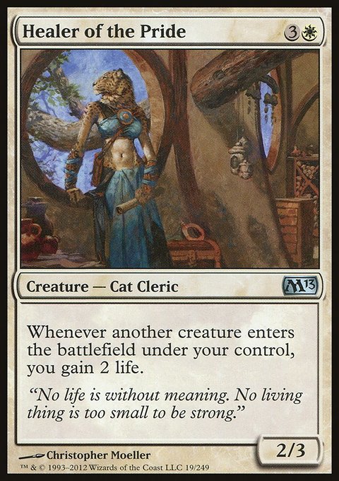 Healer of the Pride, Magic 2013 #19, Magic: The Gathering card