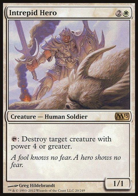 Intrepid Hero, Magic 2013 #20, Magic: The Gathering card