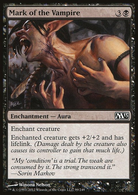 Mark of the Vampire, Magic 2013 #99, Magic: The Gathering card