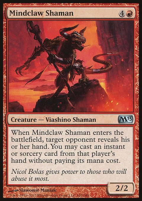 Mindclaw Shaman, Magic 2013 #142, Magic: The Gathering card