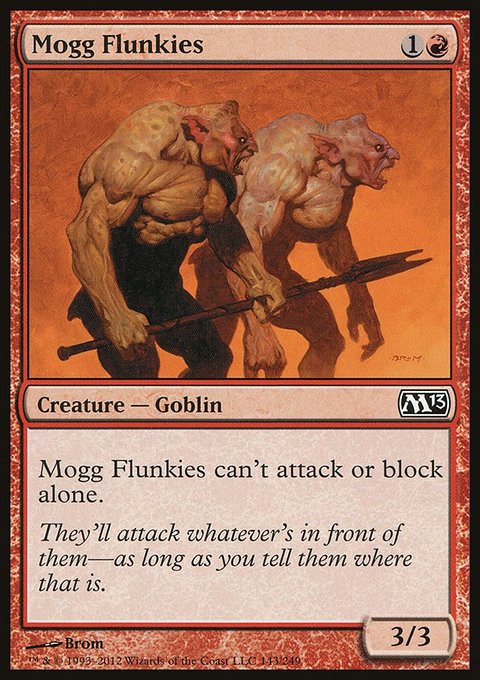 Mogg Flunkies, Magic 2013 #143, Magic: The Gathering card