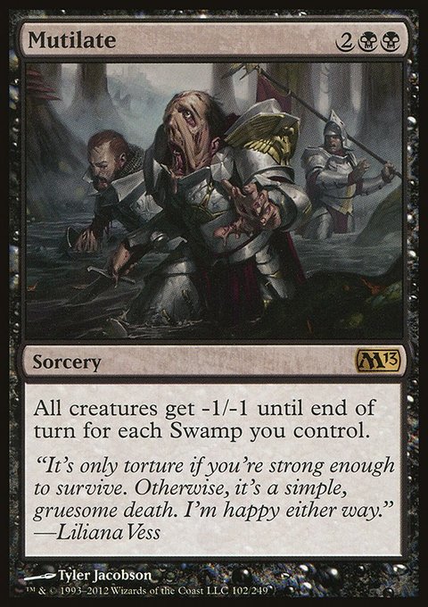 Mutilate, Magic 2013 #102, Magic: The Gathering card