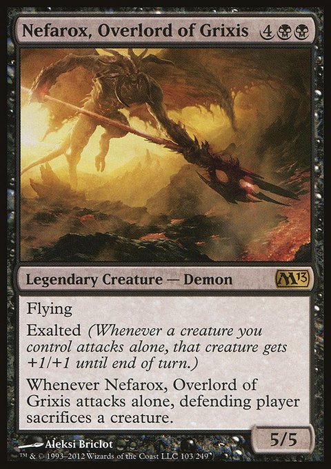 Nefarox, Overlord of Grixis, Magic 2013 #103, Magic: The Gathering card