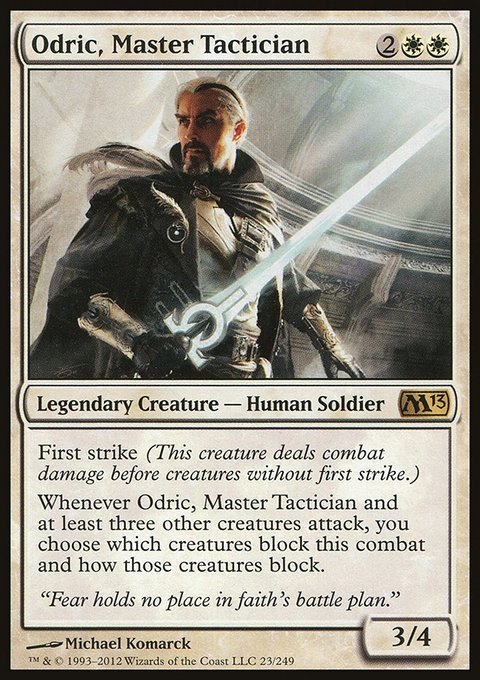Odric, Master Tactician, Magic 2013 #23, Magic: The Gathering card