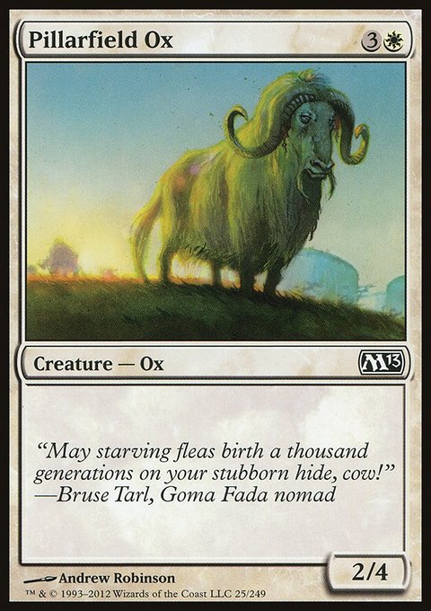 Pillarfield Ox, Magic 2013 #25, Magic: The Gathering card