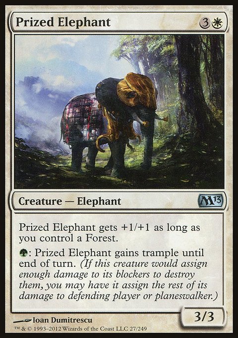 Prized Elephant, Magic 2013 #27, Magic: The Gathering card