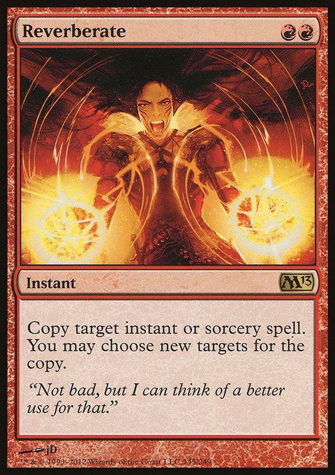 Reverberate, Magic 2013 #145, Magic: The Gathering card