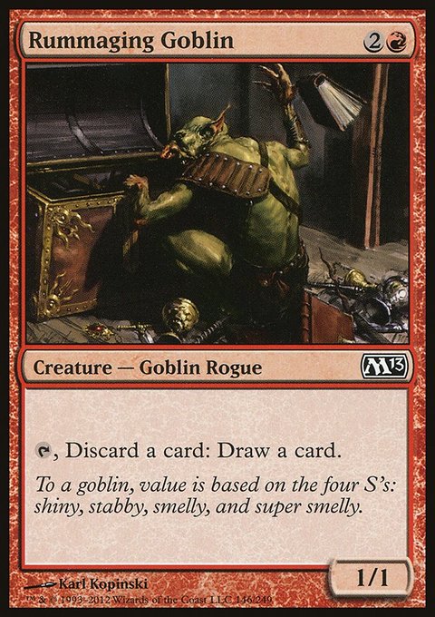 Rummaging Goblin, Magic 2013 #146, Magic: The Gathering card