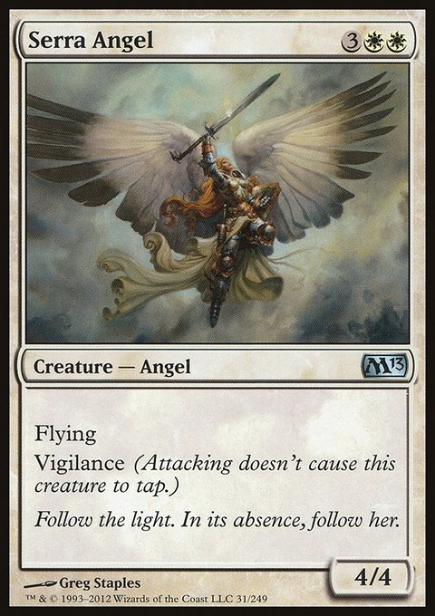 Serra Angel, Magic 2013 #31, Magic: The Gathering card