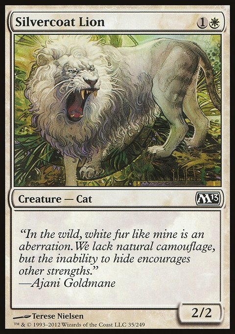 Silvercoat Lion, Magic 2013 #35, Magic: The Gathering card