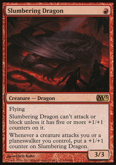 Slumbering Dragon, Magic 2013 #148, Magic: The Gathering card