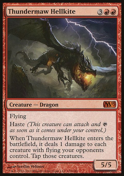Thundermaw Hellkite, Magic 2013 #150, Magic: The Gathering card