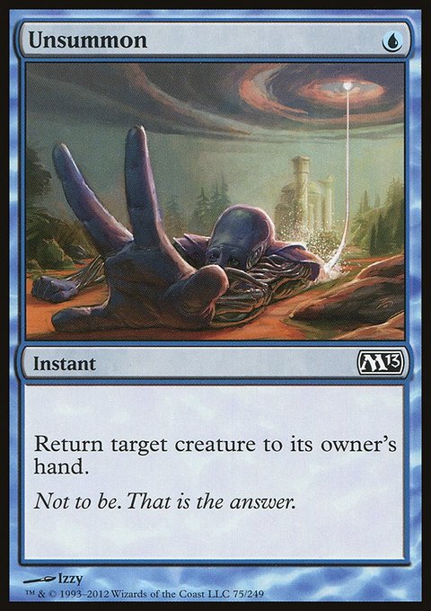 Unsummon, Magic 2013 #75, Magic: The Gathering card