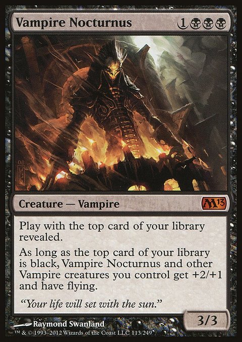 Vampire Nocturnus, Magic 2013 #113, Magic: The Gathering card