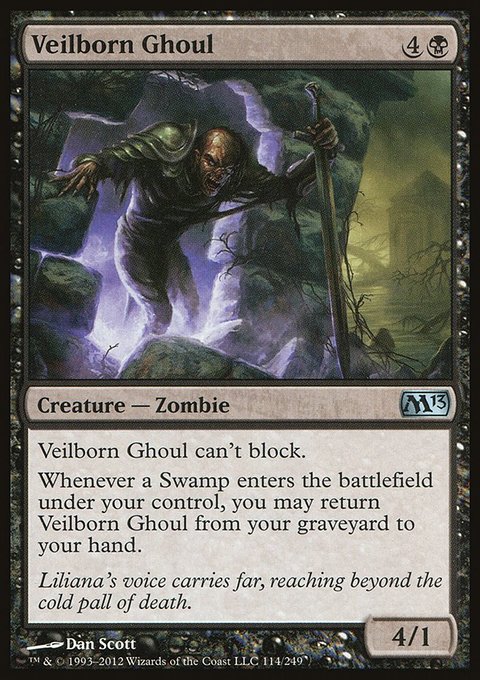 Veilborn Ghoul, Magic 2013 #114, Magic: The Gathering card
