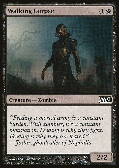 Walking Corpse, Magic 2013 #116, Magic: The Gathering card