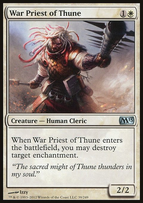 War Priest of Thune, Magic 2013 #39, Magic: The Gathering card