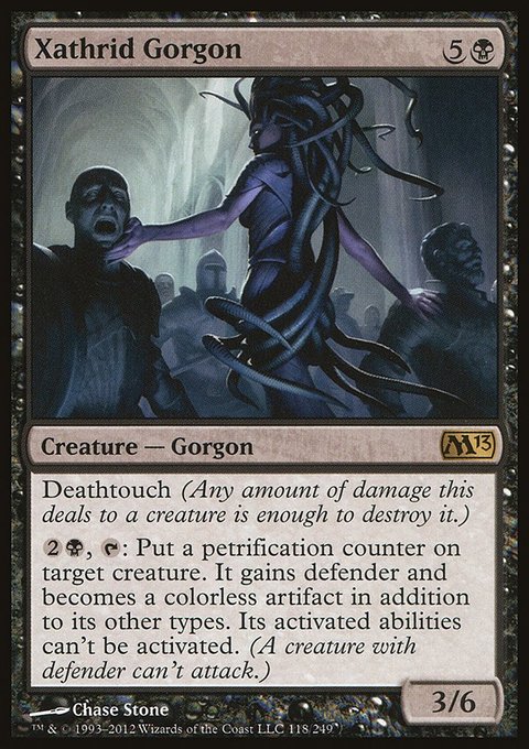 Xathrid Gorgon, Magic 2013 #118, Magic: The Gathering card