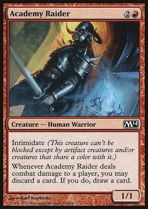 Academy Raider, Magic 2014 #124, Magic: The Gathering card