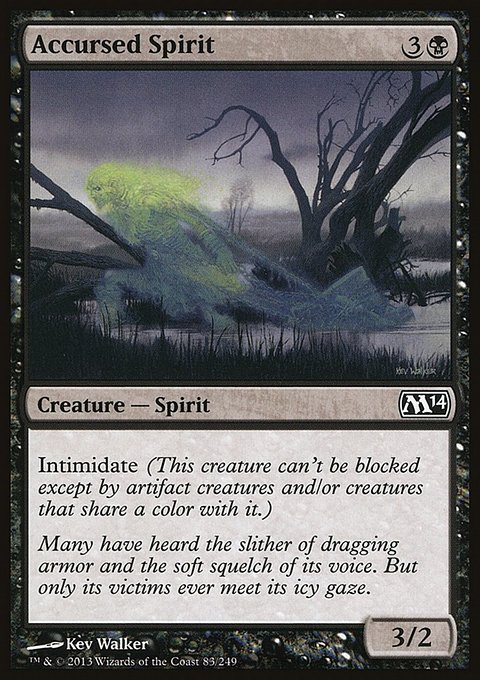 Accursed Spirit, Magic 2014 #83, Magic: The Gathering card