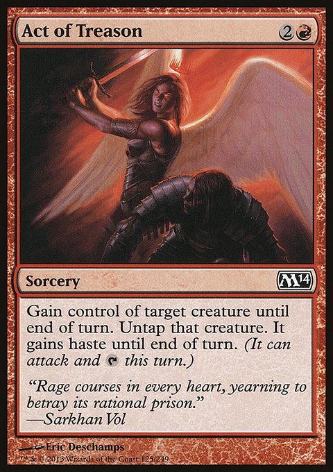 Act of Treason, Magic 2014 #125, Magic: The Gathering card